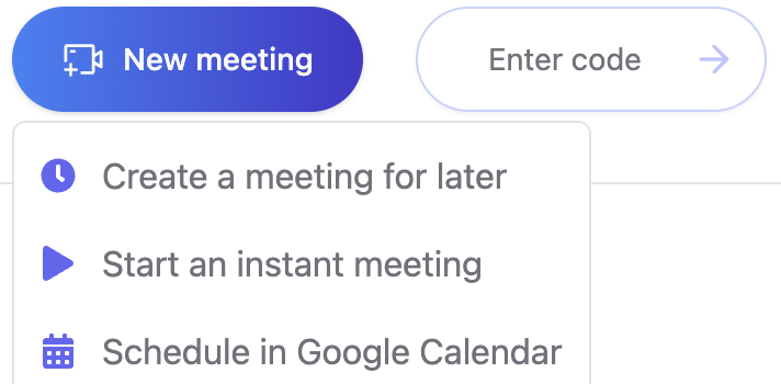 Start a meeting